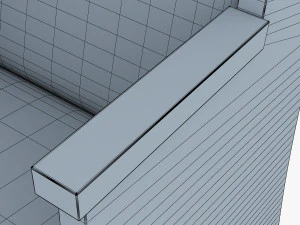 galil chair red 3D Model