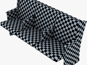 galil chair red 3D Model