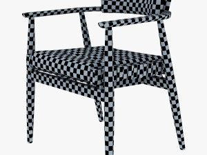 leather chair black 3D Model