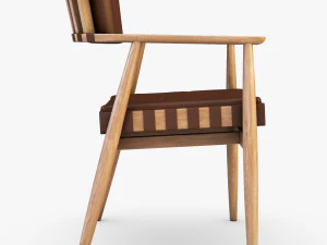 leather chair brown 3D Model