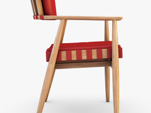 leather chair red 3D Model