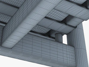 가죽 의자 레드 3D 모델