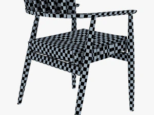 가죽 의자 레드 3D 모델