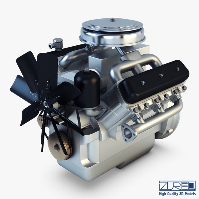 v6 type engine v 1 3D मॉडल .c4d .max .obj .3ds .fbx .stl .blend 