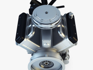 v6 type engine v 1 3D मॉडल