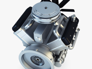 v6 type engine v 1 3D मॉडल