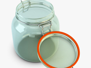 jar hermetic 1 liter v 1 Model 3D