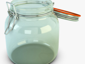 jar hermetic 1 liter v 1 Model 3D