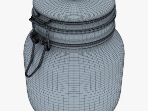 jar hermetic 1 liter v 1 Model 3D