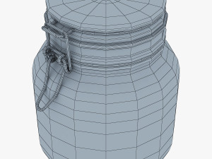 jar hermetic 1 liter v 1 Model 3D