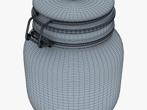 jar hermetic 1 liter v 1 Model 3D