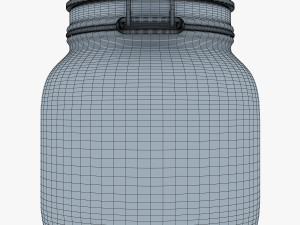 jar hermetic 1 liter v 1 Model 3D