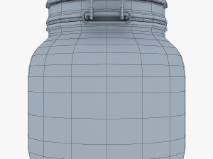 jar hermetic 1 liter v 1 Model 3D