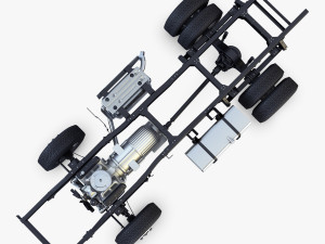 truck chassis 4x4 v 1 Modello 3D