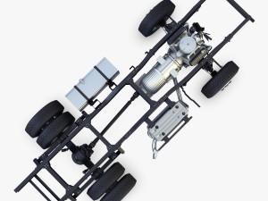 truck chassis 4x4 v 1 Modello 3D