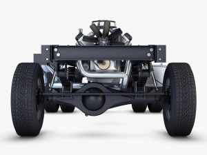 truck chassis 4x4 v 1 Modello 3D