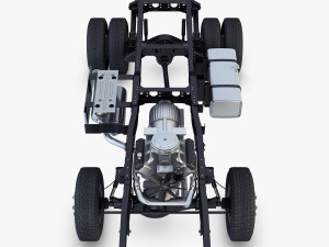 truck chassis 4x4 v 1 Modello 3D