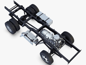 truck chassis 4x4 v 1 Modello 3D