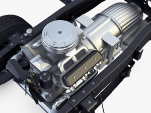 truck chassis 4x4 v 1 Modello 3D