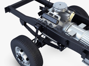 truck chassis 4x4 v 1 Modello 3D