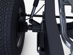 truck chassis 4x4 v 1 Modello 3D