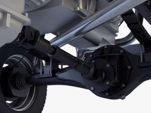 truck chassis 4x4 v 1 Modello 3D