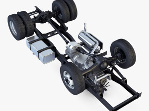 truck chassis 4x4 v 1 Modello 3D