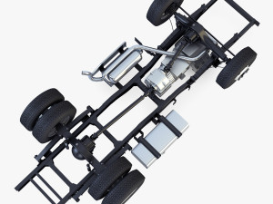 truck chassis 4x4 v 1 Modello 3D