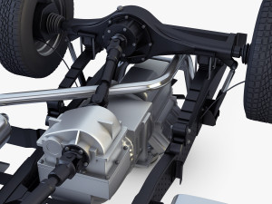 truck chassis 4x4 v 1 Modello 3D