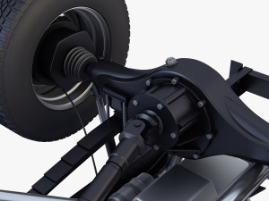 truck chassis 4x4 v 1 Modello 3D