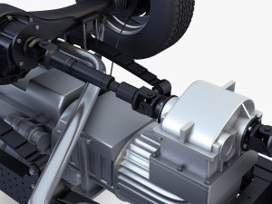 truck chassis 4x4 v 1 Modello 3D