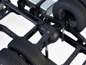 truck chassis 4x4 v 1 Modello 3D