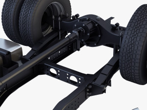 truck chassis 4x4 v 1 Modello 3D