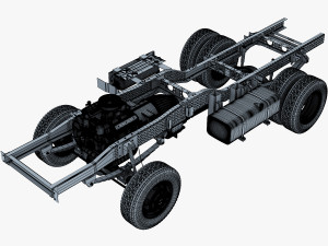 truck chassis 4x4 v 1 Modello 3D