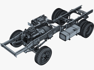 truck chassis 4x4 v 1 Modello 3D