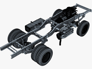 truck chassis 4x4 v 1 Modello 3D
