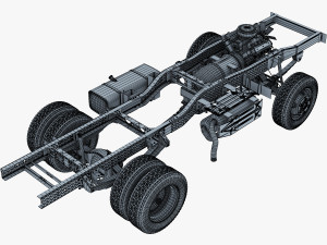 truck chassis 4x4 v 1 Modello 3D