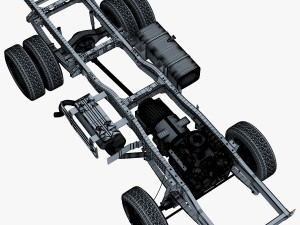 truck chassis 4x4 v 1 Modello 3D