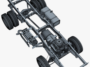 truck chassis 4x4 v 1 Modello 3D