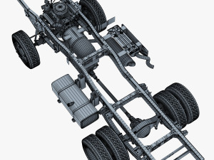 truck chassis 4x4 v 1 Modello 3D