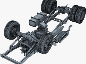 truck chassis 4x4 v 1 Modello 3D