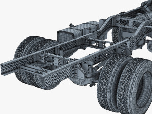 truck chassis 4x4 v 1 Modello 3D