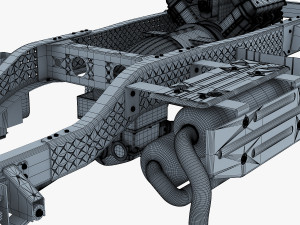 truck chassis 4x4 v 1 Modello 3D