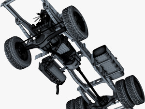 truck chassis 4x4 v 1 Modello 3D