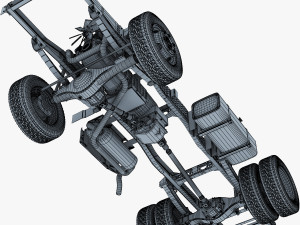 truck chassis 4x4 v 1 Modello 3D