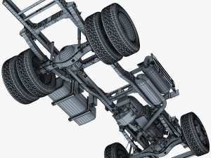 truck chassis 4x4 v 1 Modello 3D