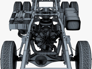 truck chassis 4x4 v 1 Modello 3D