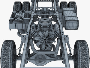 truck chassis 4x4 v 1 Modello 3D