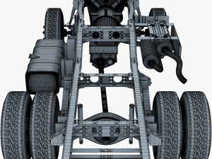 truck chassis 4x4 v 1 Modello 3D
