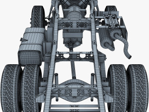 truck chassis 4x4 v 1 Modello 3D